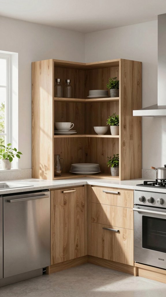 16 Kitchen Corner Cabinet Ideas That Maximize Storage 2 maximizing kitchen corner storage