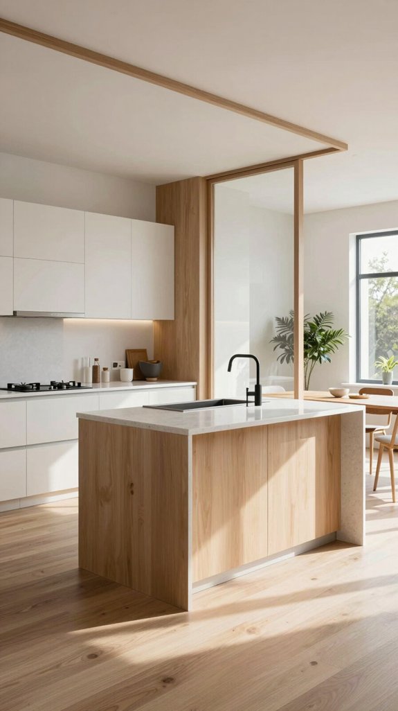 15 Open Kitchen Partition Ideas for Modern Homes 13 maximizing sightlines with half walls