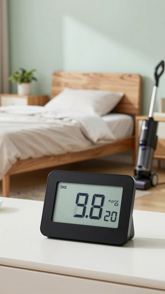 measure bedroom dust levels