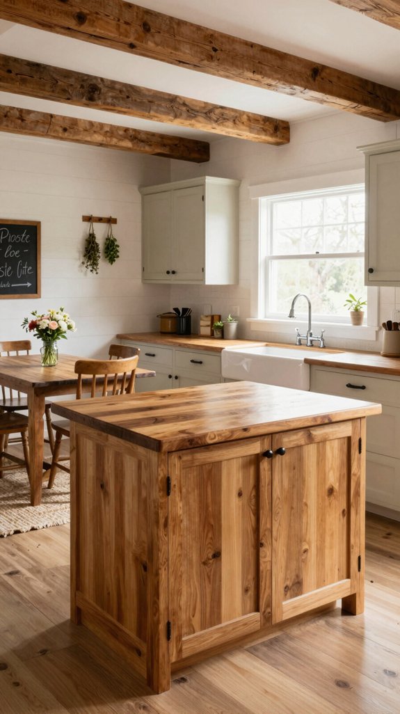 23 Farmhouse Kitchen Ideas for a Cozy Rustic Feel 12 medium toned wood warmth