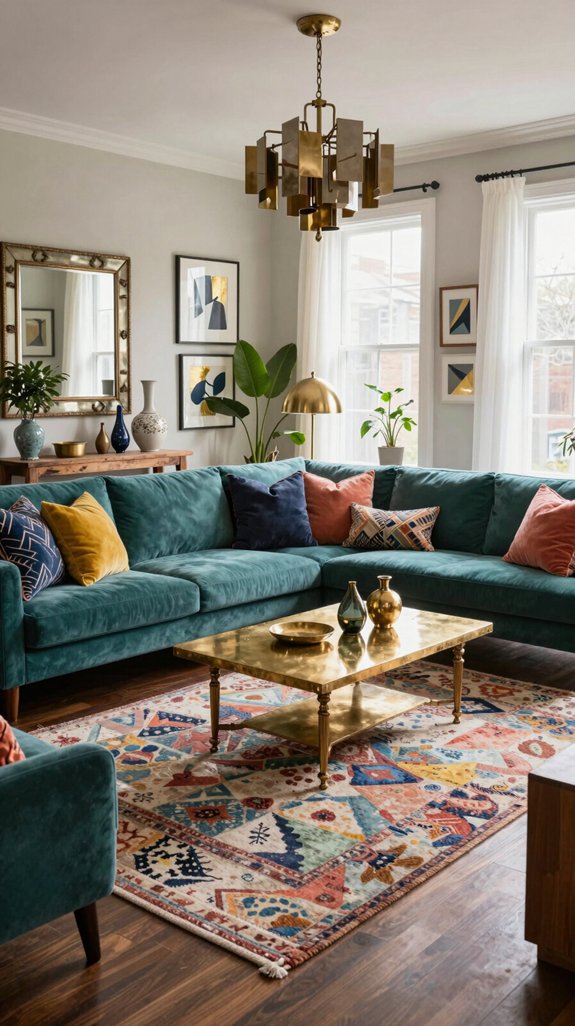 metallic accents elevate interiors