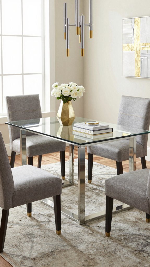 metallic accents for elegance