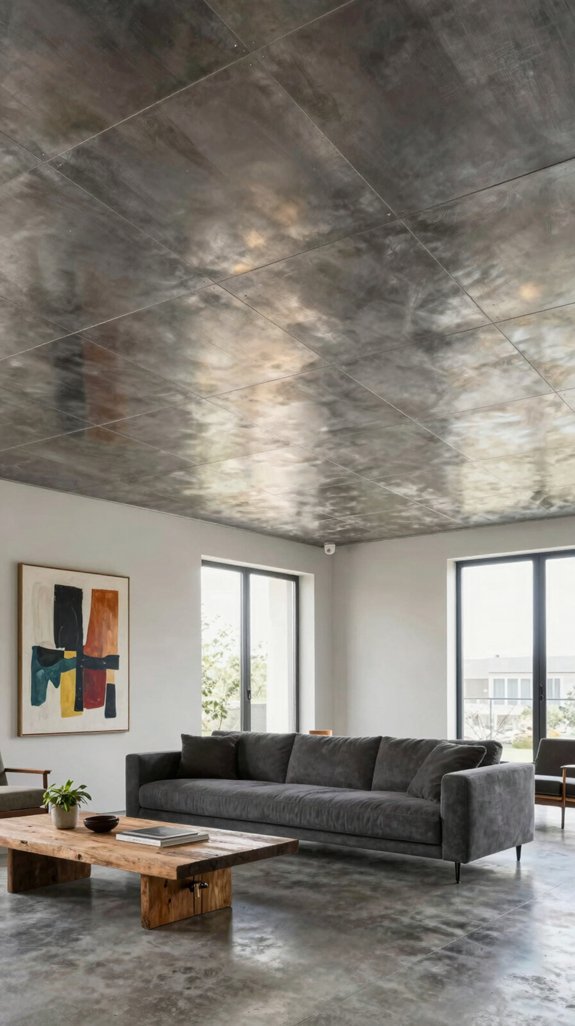 17 Latest Ceiling Design Ideas for Living Rooms 9 metallic ceilings for elegance