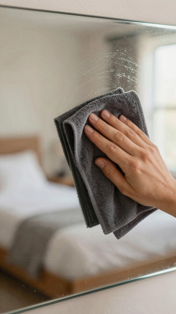 Mirror Cleaning Tips for a Spotless Bedroom 8 microfiber streak free mirror cleaning