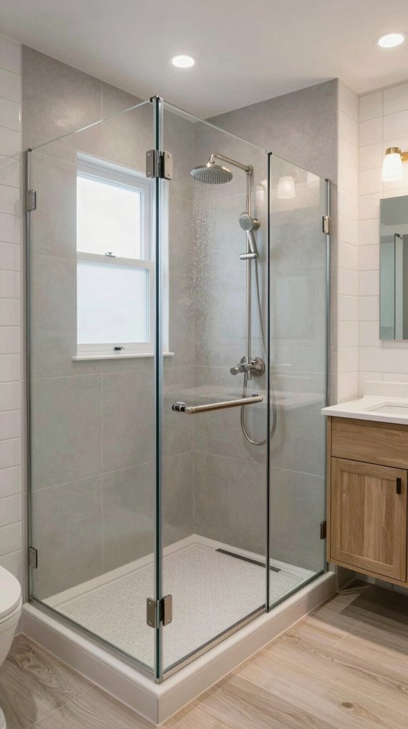 midrange walk in shower installation