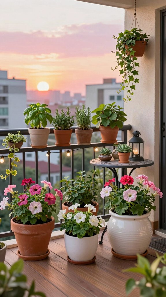 mini garden balcony oasis