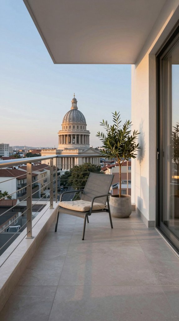 minimal furnishings showcase views
