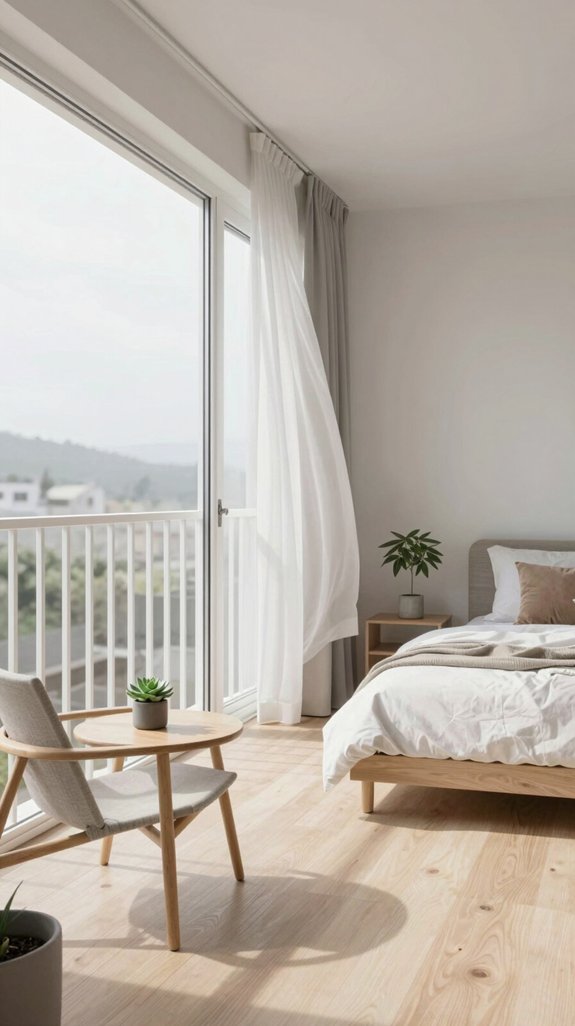 minimalist balcony garden retreat