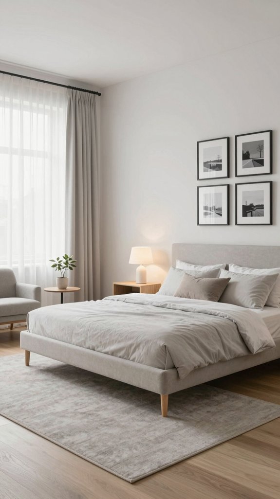 minimalist clean bedroom designs