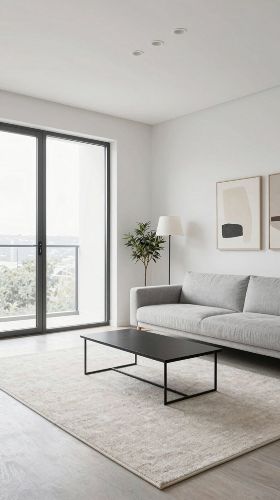 minimalist elegance in living