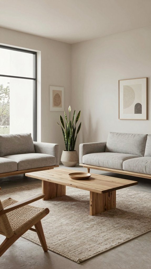 minimalist functional living furniture