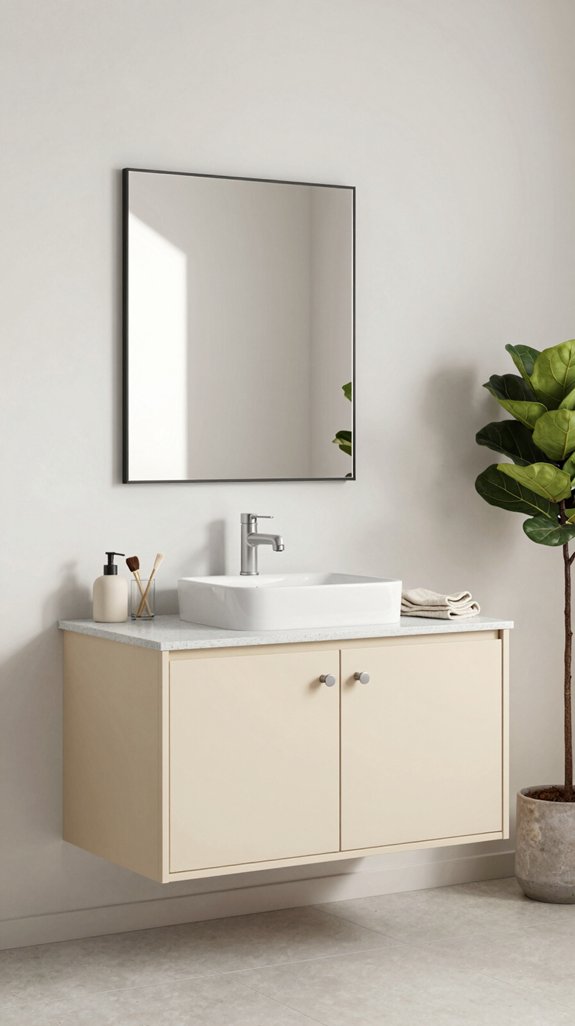minimalist scandinavian vanity design