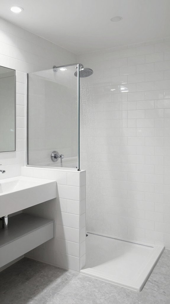 15 Bloxburg Bathroom Ideas to Build a Dream Layout 12 minimalistic concealed shower design