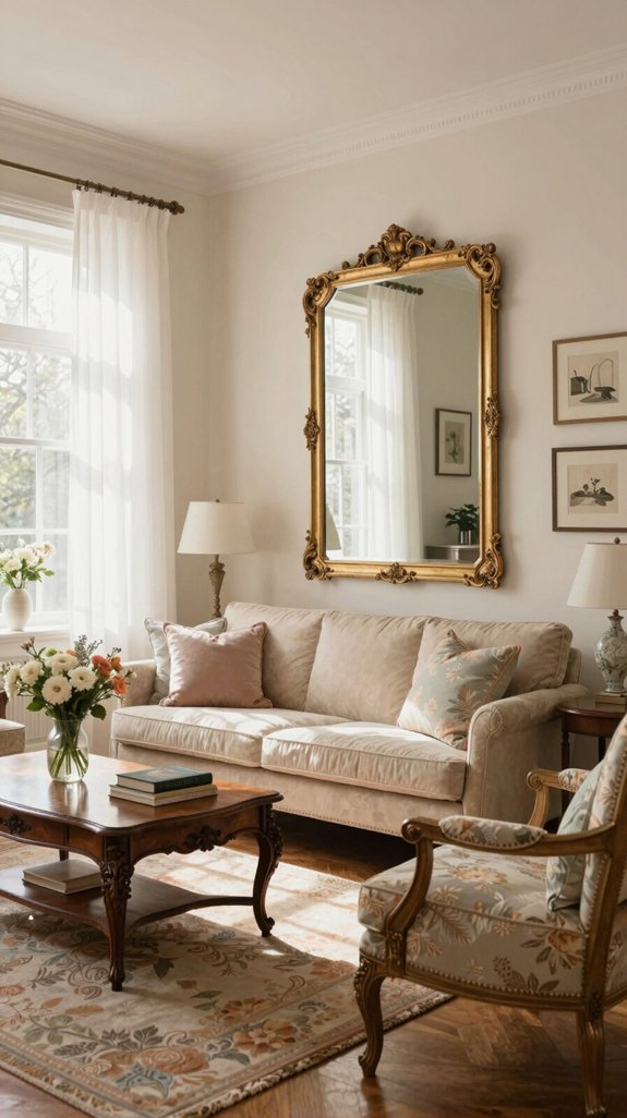 17 Classic Living Room Design Ideas That Feel Timeless 16 mirrors enhance light and space