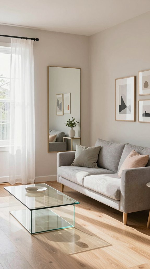 mirrors enhance space depth