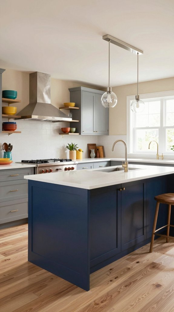 mixing color finishes creatively