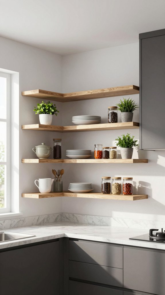 16 Kitchen Corner Cabinet Ideas That Maximize Storage 12 modern airy organized kitchen
