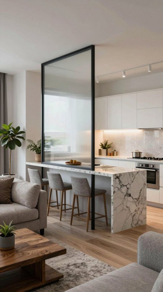 modern home kitchen partitions