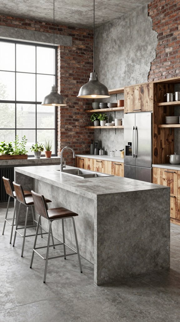 modern industrial kitchen designs
