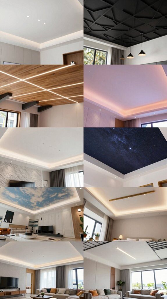 modern living room ceilings