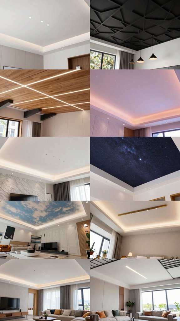 modern living room ceilings