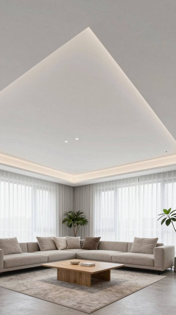 16 Modern False Ceiling Design Ideas for Living Rooms 4 modern minimalist ceiling design