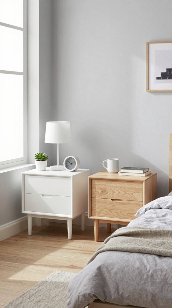 13 Side Table Ideas for the Bedroom That Add Function 10 modern minimalist nightstand designs