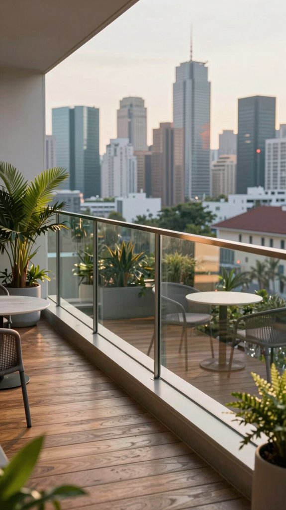 17 Glass Balcony Railing Ideas for Stylish Safety 18 modern safe unobstructed design