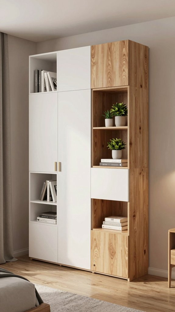 13 Cupboard Ideas for the Bedroom to Maximize Storage 6 modular vertical storage solutions