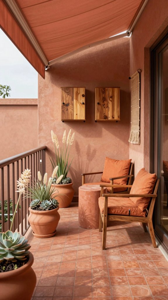 monochromatic balcony design harmony