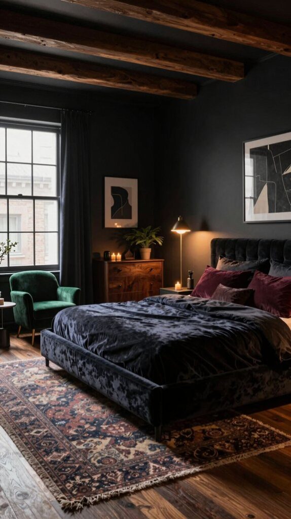 moody bedroom design inspiration