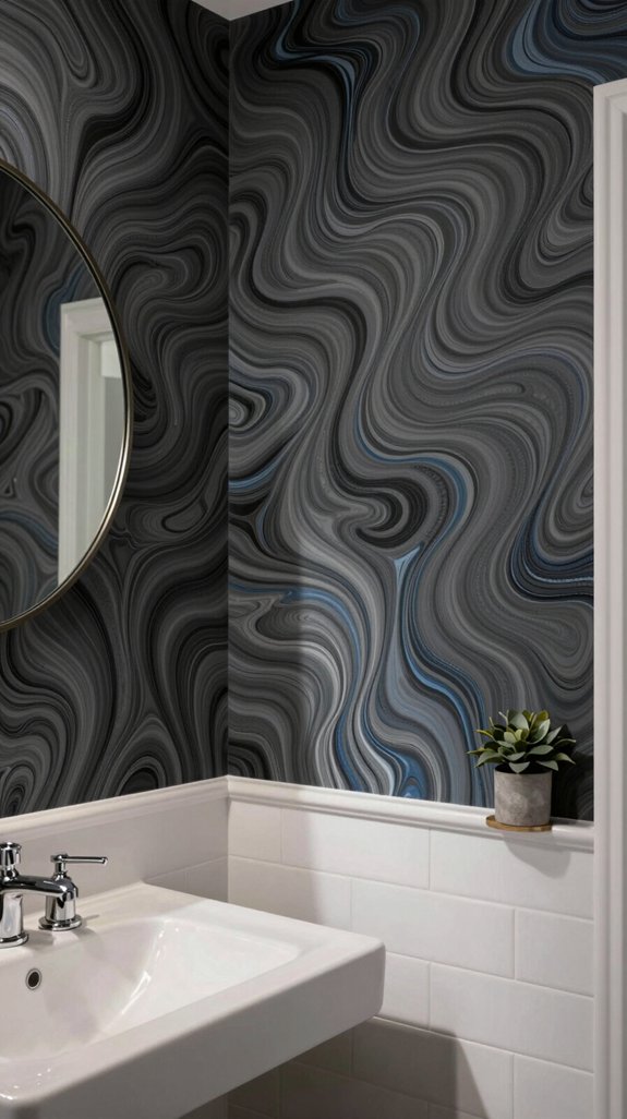 moody marble wallpaper elegance