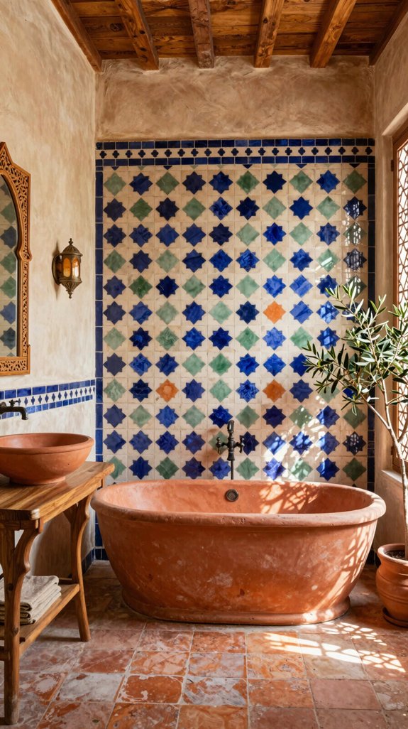 moroccan tiles in bathrooms