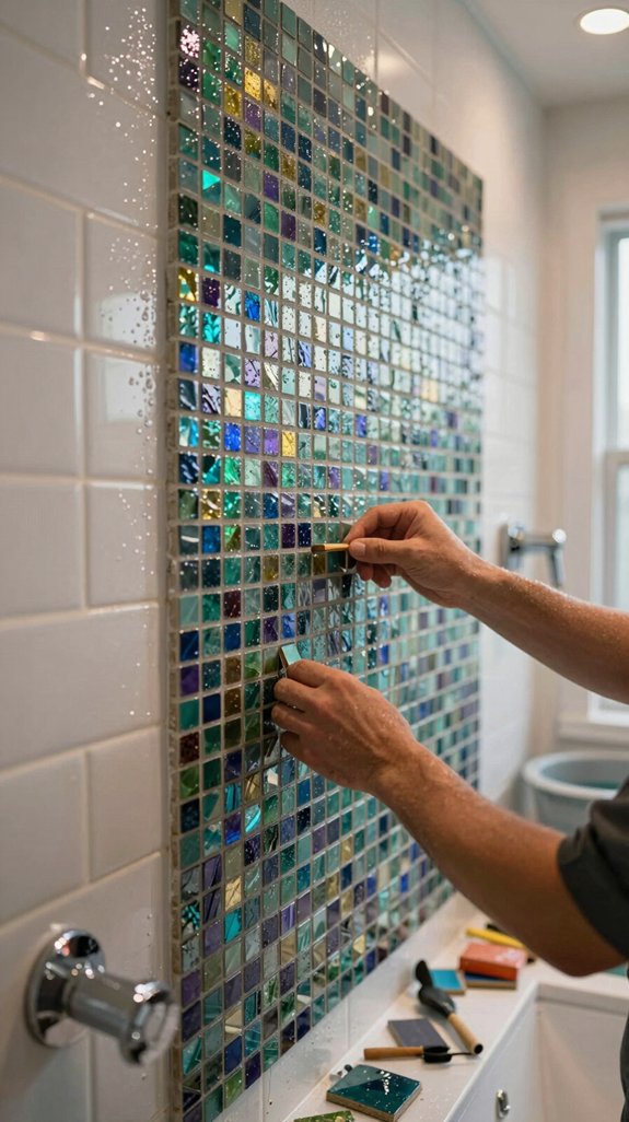 21 Fun Bathroom Ideas That Add Playful Personality 16 mosaic tiles for wet walls