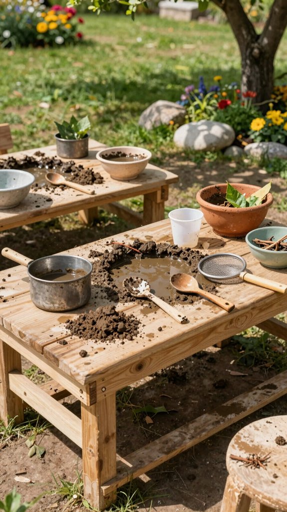 mud kitchen essential utensils