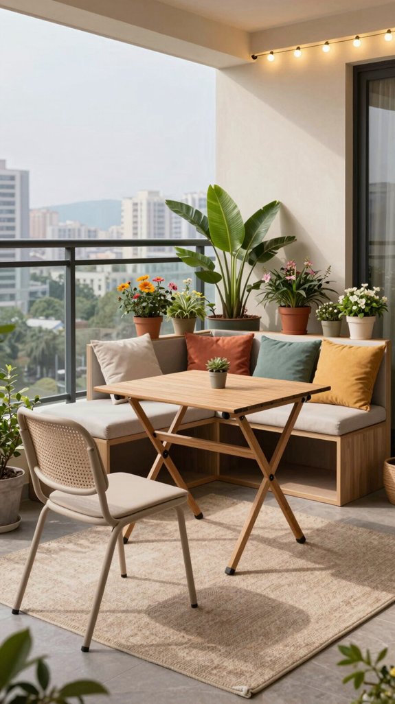 multi functional balcony furniture solutions