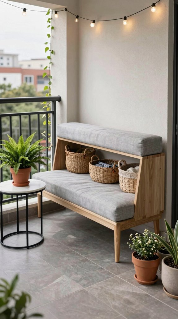 10 Mini Balcony Ideas for Small but Stylish Spaces 5 multi purpose outdoor seating solutions