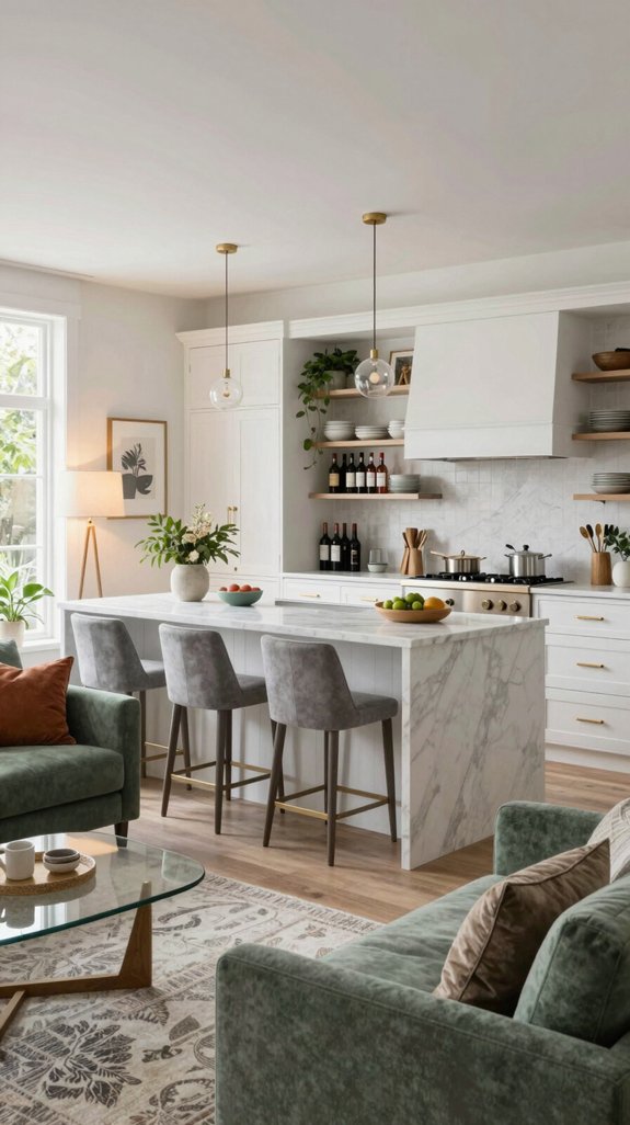 20 Kitchen Ideas Decor Lovers Will Adore 4 multifunctional kitchen living integration