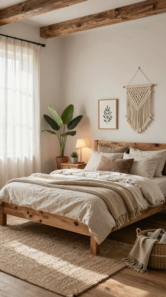 natural earthy bedroom designs
