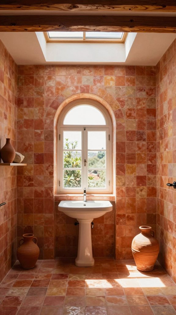 natural light enhances terracotta