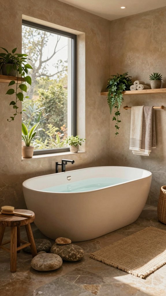 natural relaxation soaking tub