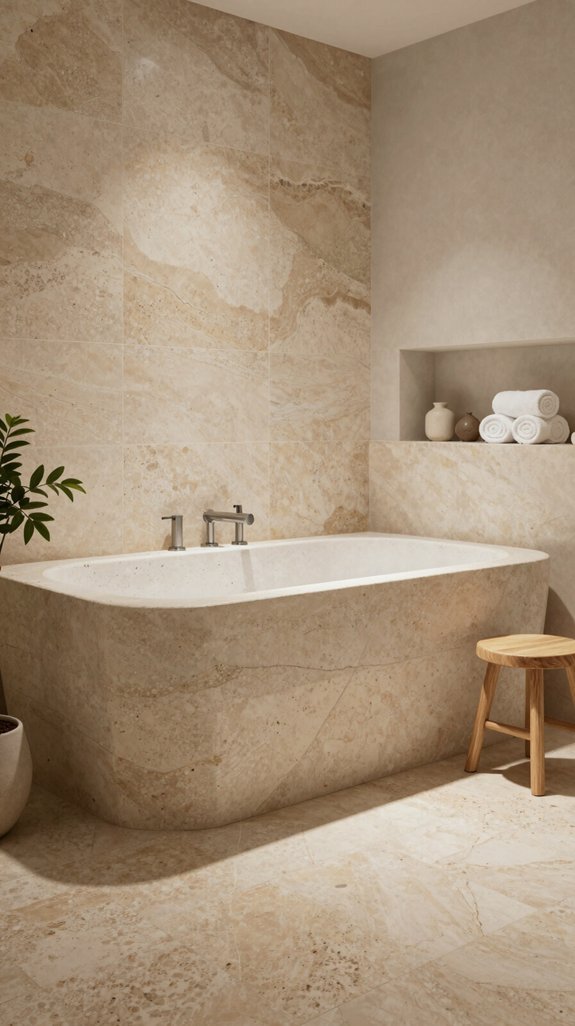 19 Spa Bathroom Ideas to Create a Relaxing Retreat 6 natural stone durability maintenance