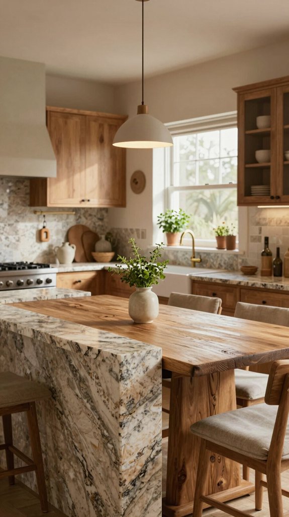21 Cozy Kitchen Ideas for a Warm Inviting Space 9 natural stone kitchen elegance