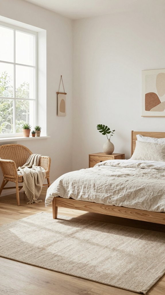 13 Minimal Bedroom Ideas for a Clean Interior 4 natural textures for tranquility