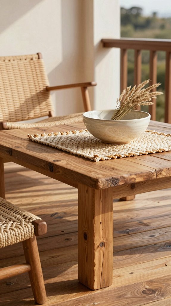 16 Balcony Design Ideas for a Stunning Outdoor Upgrade 8 natural warmth and durability