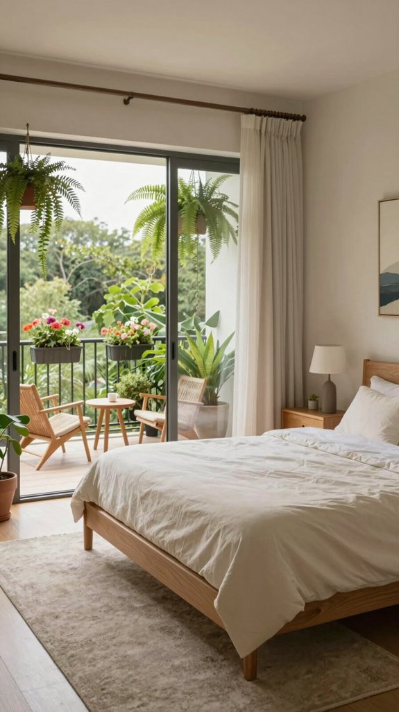 nature inspired balcony retreat