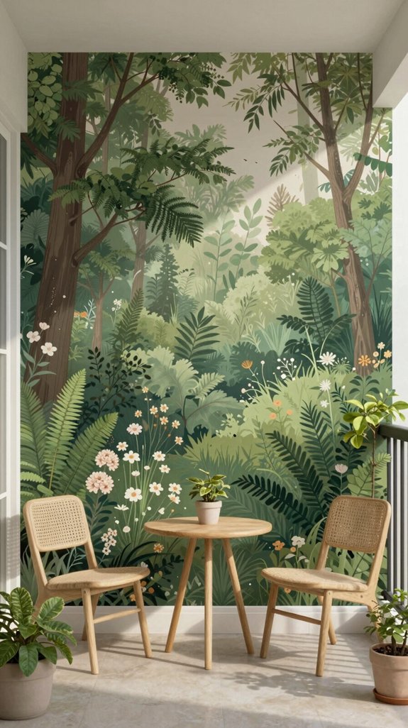 20 Balcony Wall Design Ideas for a Stunning Backdrop 5 nature inspired balcony tranquility