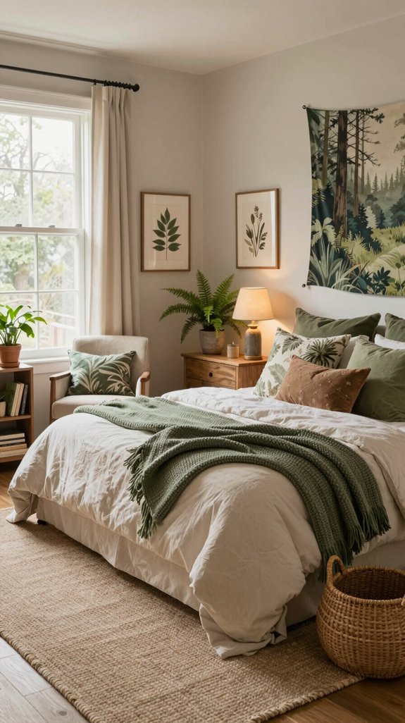 16 Room Ideas for the Bedroom You’ll Want to Copy 9 nature inspired cozy bedroom oasis