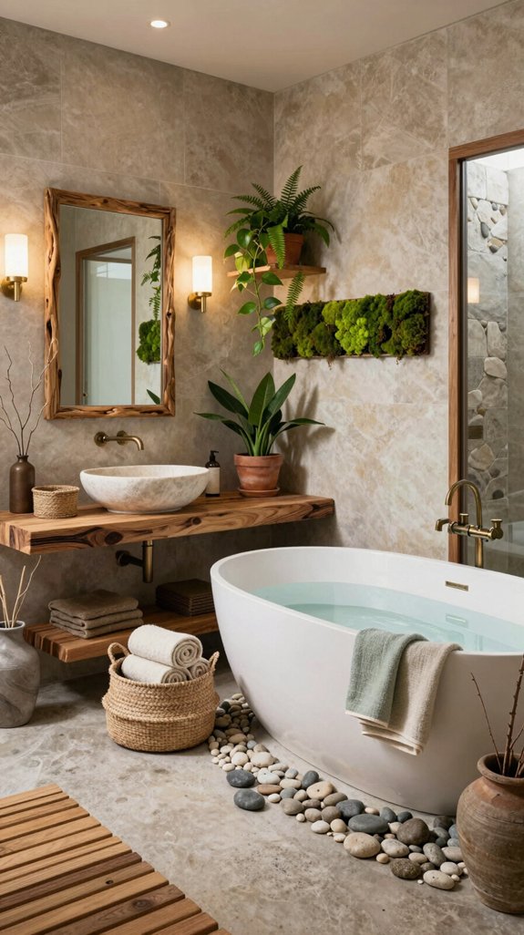 nature inspired earthy bathrooms