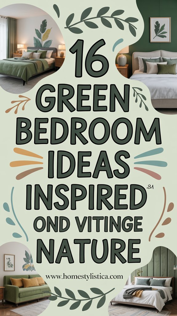 16 Green Bedroom Ideas Inspired by Nature - Home Stylistica